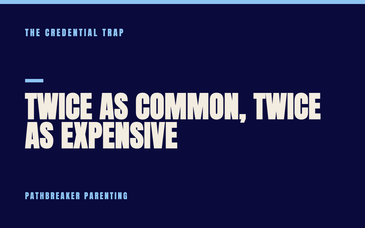 Twice as Common, Twice as Expensive — Pathbreaker Parenting